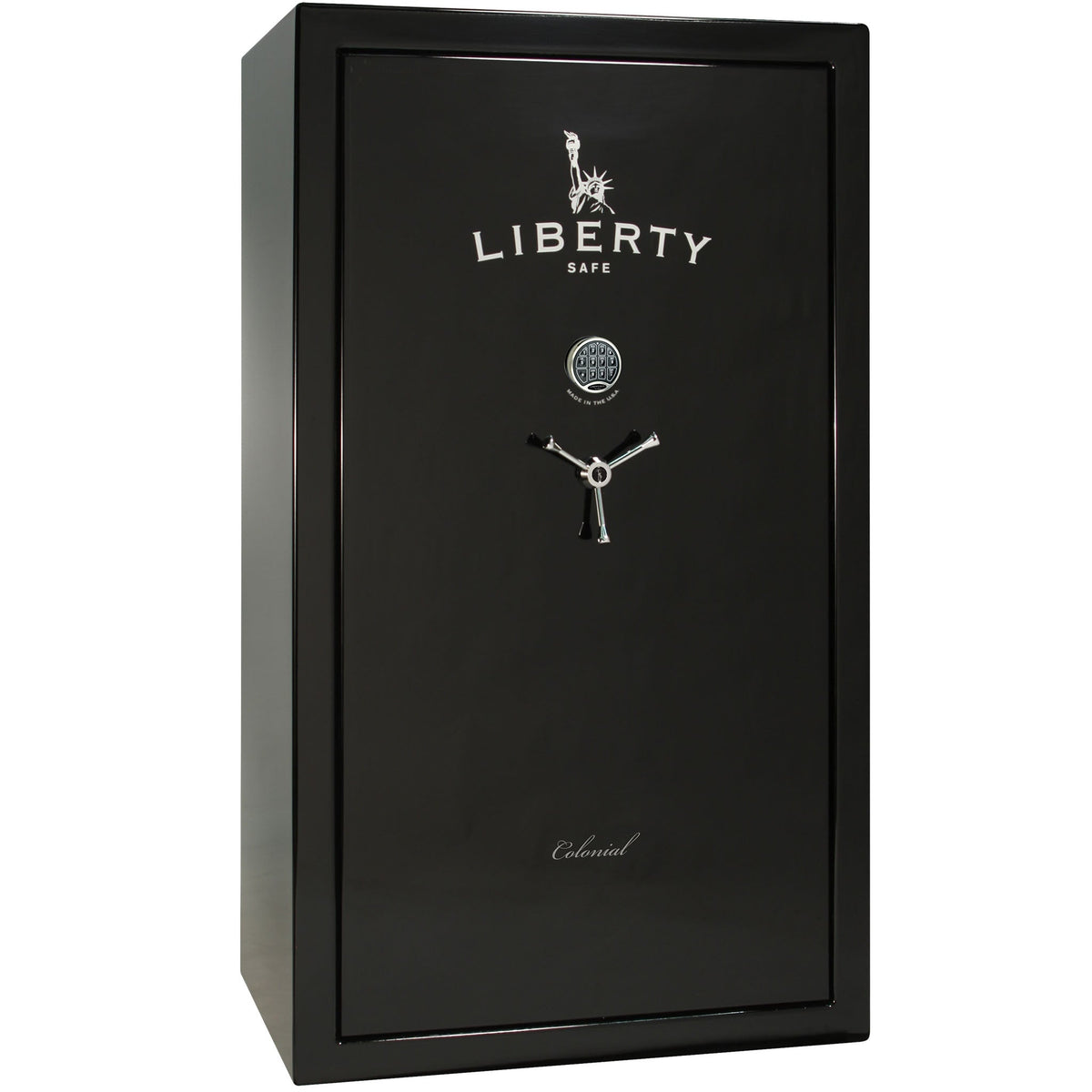 Colonial Series | Level 4 Security | 75 Minute Fire Protection | 50 PRO FLEX | DIMENSIONS: 72.5&quot;(H) X 42&quot;(W) X 27.5&quot;(D*) | Black Gloss | Electronic Lock - Closed